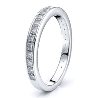 Santuzza Channel Set Women Anniversary Wedding Band