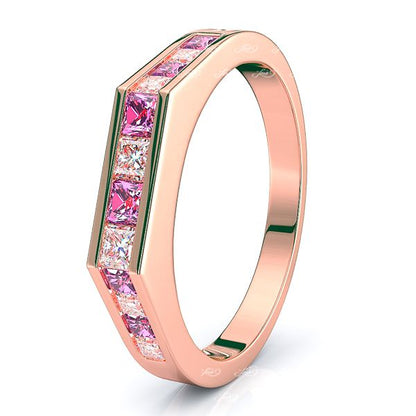 Rose Diamond and Pink Sapphire