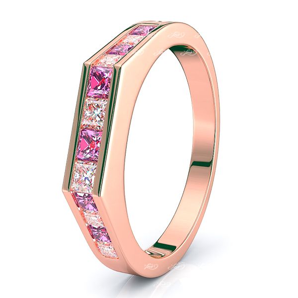 Rose Diamond and Pink Sapphire