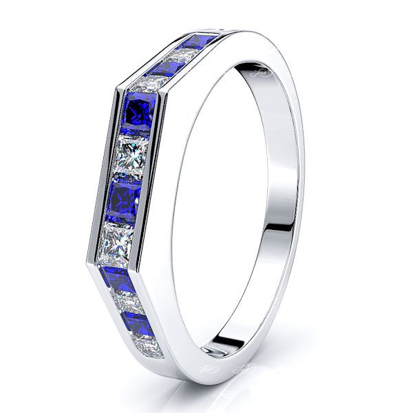 White Diamond and Blue Sapphire