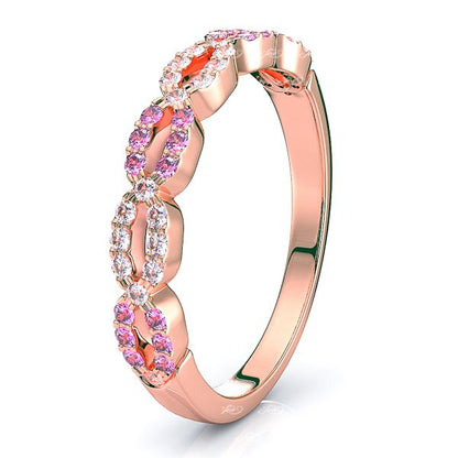 Rose Diamond and Pink Sapphire