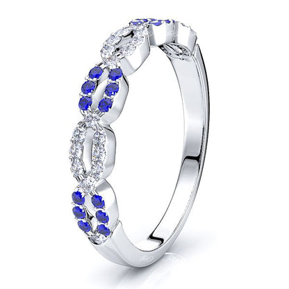 White Diamond and Blue Sapphire
