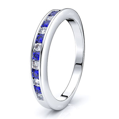 White Diamond and Blue Sapphire