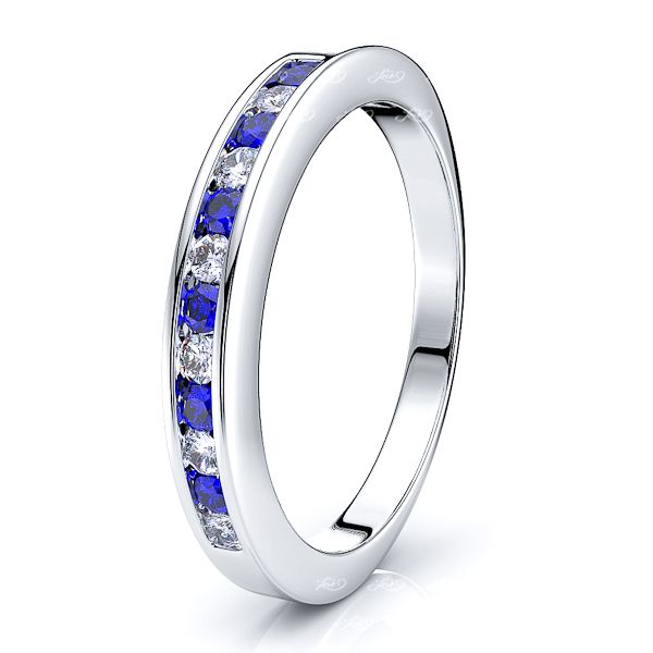 White Diamond and Blue Sapphire