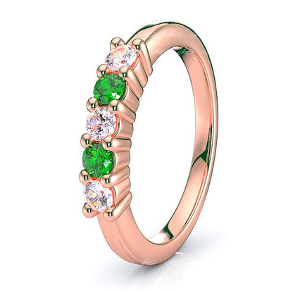 Rose Diamond and Emerald