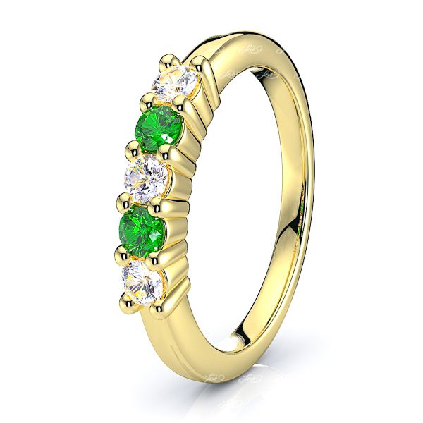 Yellow Diamond and Emerald