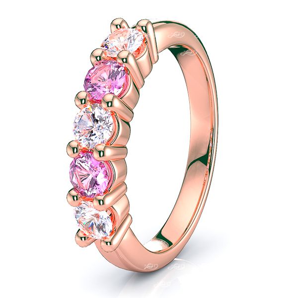 Rose Diamond and Pink Sapphire