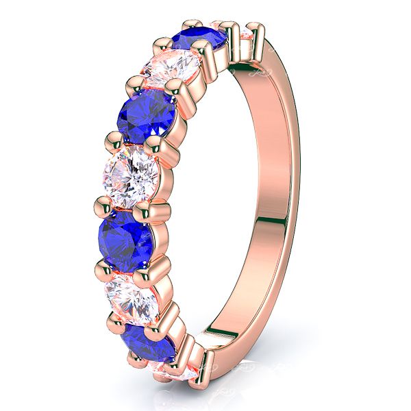 Rose Diamond and Blue Sapphire
