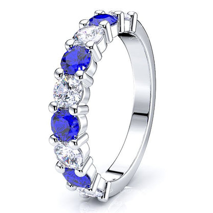 White Diamond and Blue Sapphire