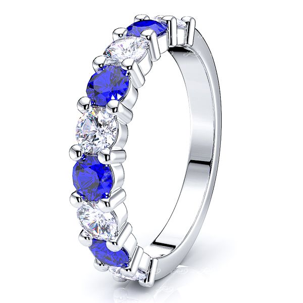 White Diamond and Blue Sapphire