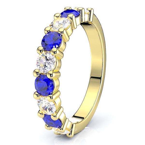 Yellow Diamond and Blue Sapphire