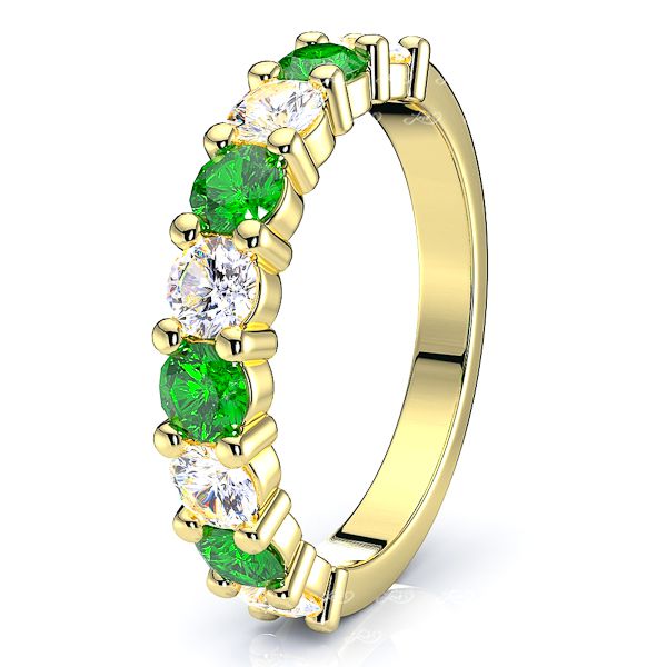 Yellow Diamond and Emerald