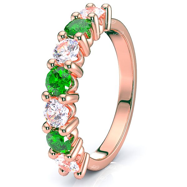 Rose Diamond and Emerald