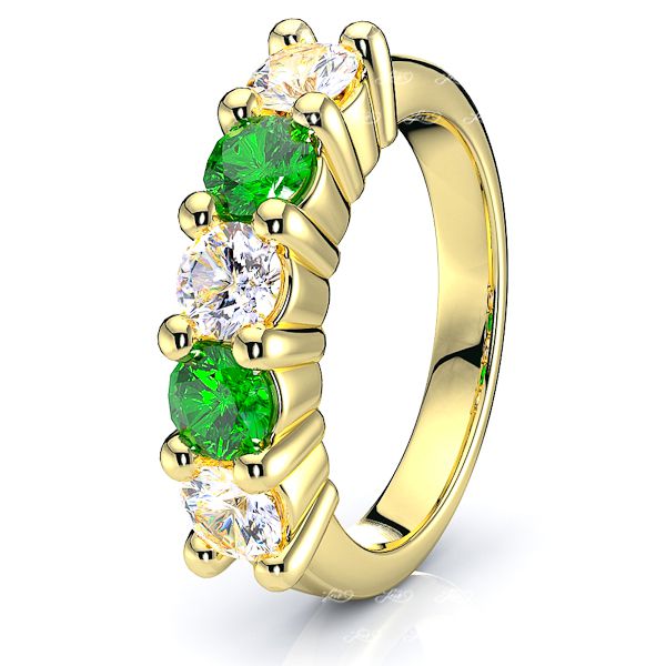 Yellow Diamond and Emerald