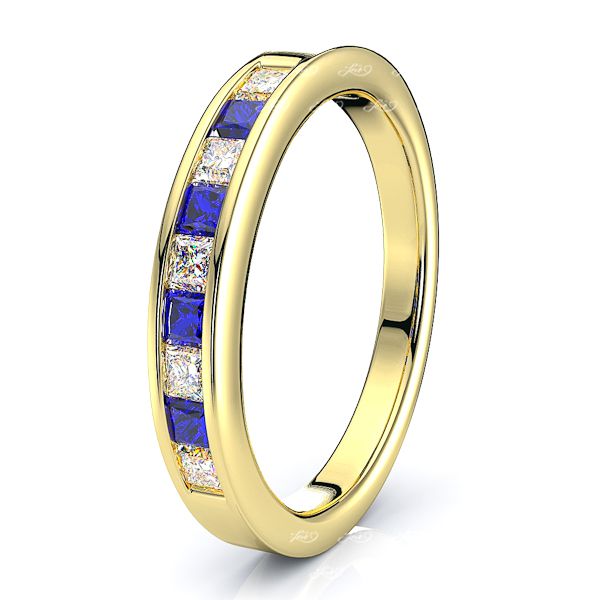 Yellow Diamond and Blue Sapphire