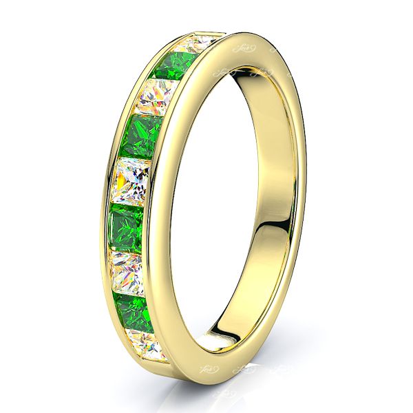 Yellow Diamond and Emerald
