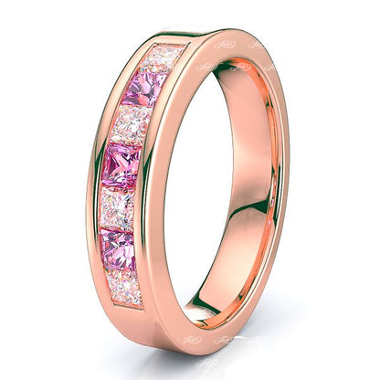 Rose Diamond and Pink Sapphire