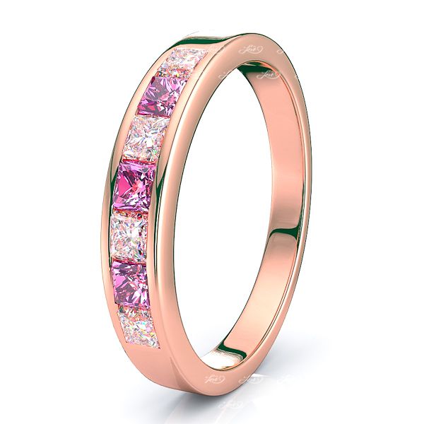 Rose Diamond and Pink Sapphire