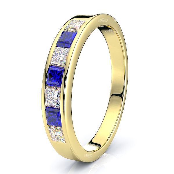 Yellow Diamond and Blue Sapphire
