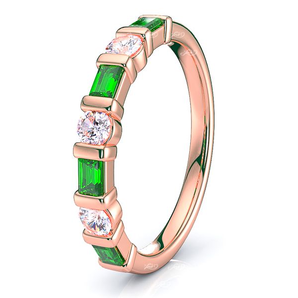 Rose Diamond and Emerald