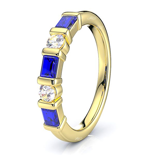 Yellow Diamond and Blue Sapphire