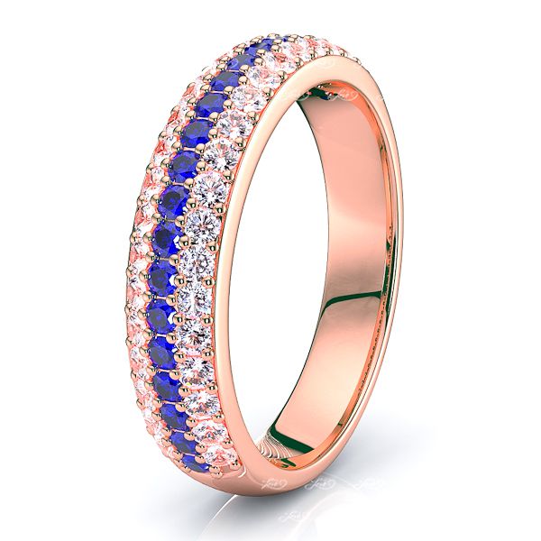 Rose Diamond and Blue Sapphire