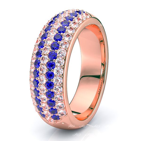 Rose Diamond and Blue Sapphire