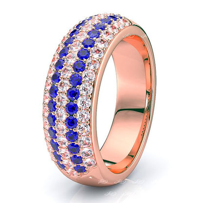 Rose Diamond and Blue Sapphire