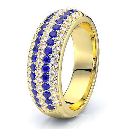 Yellow Diamond and Blue Sapphire