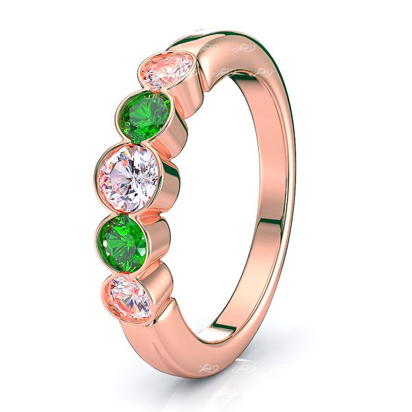Rose Diamond and Emerald