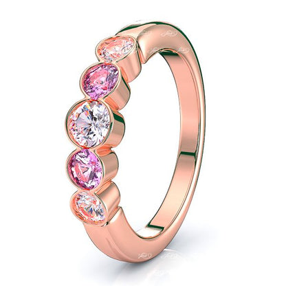 Rose Diamond and Pink Sapphire