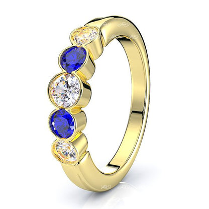 Yellow Diamond and Blue Sapphire