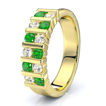 Yellow Diamond and Emerald