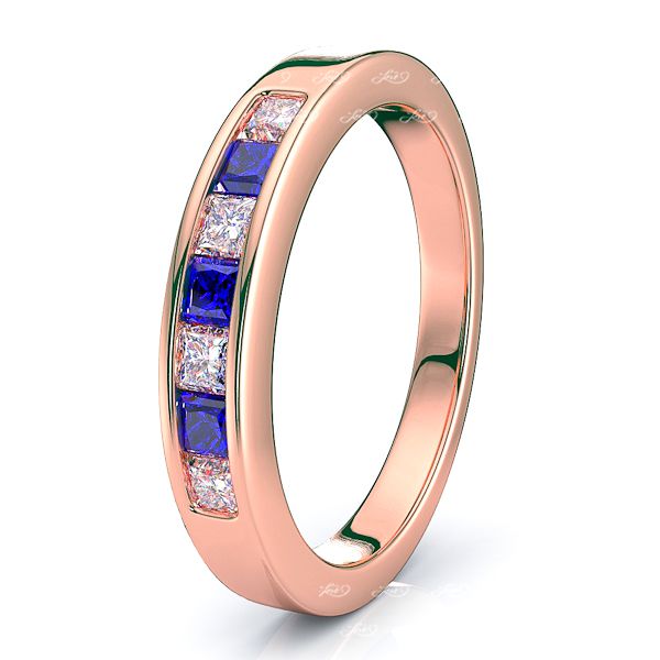 Rose Diamond and Blue Sapphire