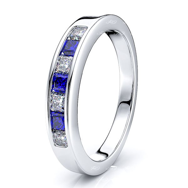 White Diamond and Blue Sapphire