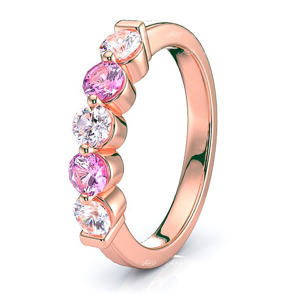 Rose Diamond and Pink Sapphire