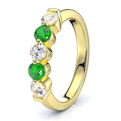 Yellow Diamond and Emerald