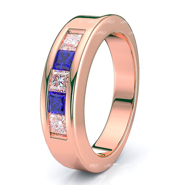 Rose Diamond and Blue Sapphire