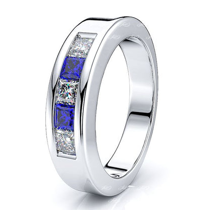 White Diamond and Blue Sapphire