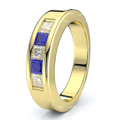 Yellow Diamond and Blue Sapphire