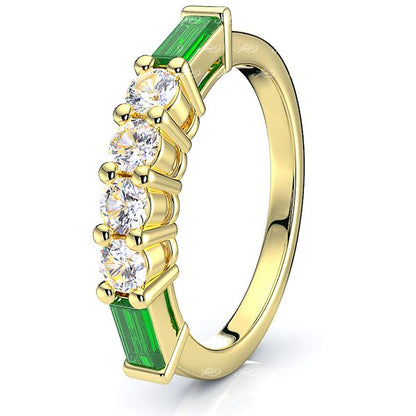 Yellow Diamond and Emerald