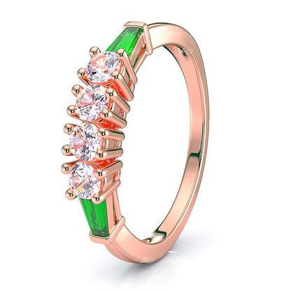 Rose Diamond and Emerald