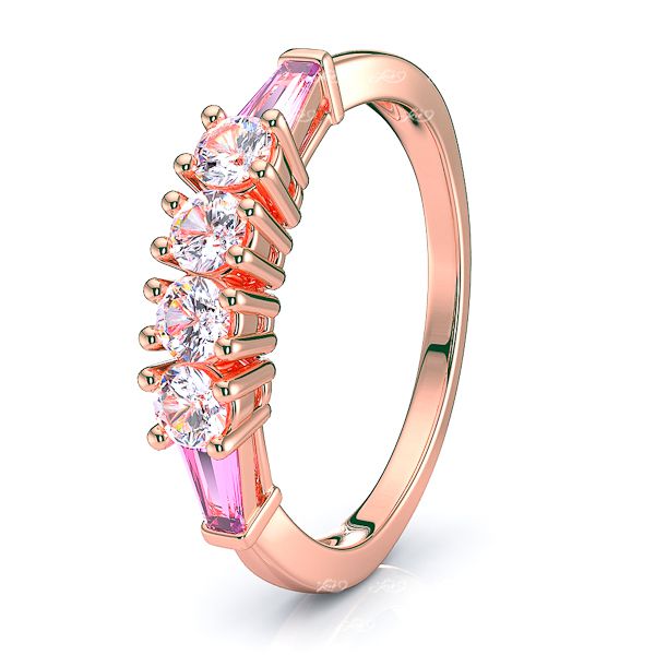 Rose Diamond and Pink Sapphire