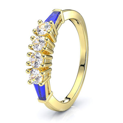 Yellow Diamond and Blue Sapphire