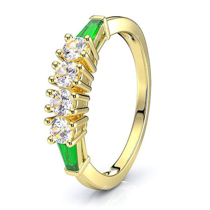 Yellow Diamond and Emerald
