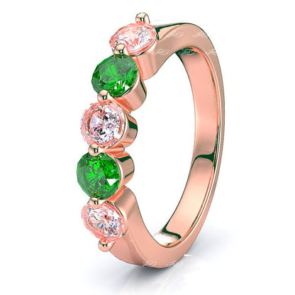 Rose Diamond and Emerald