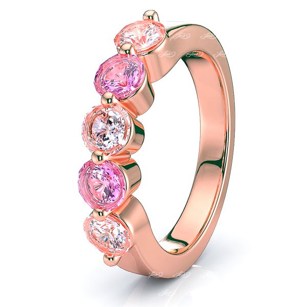 Rose Diamond and Pink Sapphire