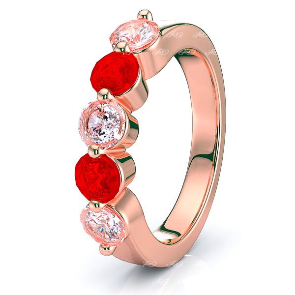 Rose Diamond and Ruby