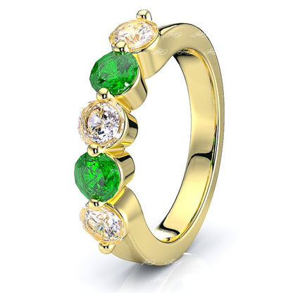 Yellow Diamond and Emerald