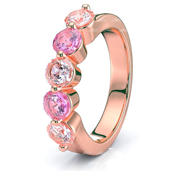 Rose Diamond and Pink Sapphire